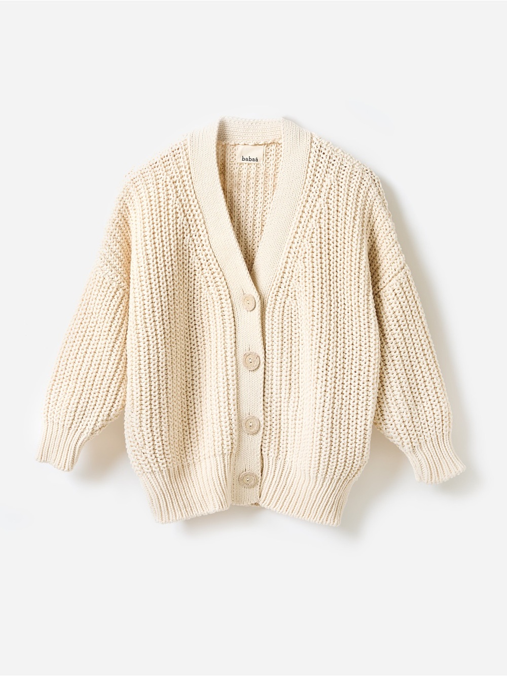 Babaa Cardigan No.18 | Natural Cotton | One Size